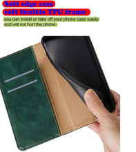 Laden Sie das Bild in den Galerie-Viewer, FANFO® Hülle für Oppo A53s/Oppo A53 2020 HandyHülle, Premium Folio PU/TPU Leder Tasche Magnetverschlüsse Schutzhülle Flip Wallet Klapphülle Book Style Case Cover, Schwarz