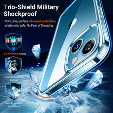 Laden Sie das Bild in den Galerie-Viewer, TORRAS Diamond Series Kompatibel mit iPhone 13 Hülle (Transparent) Vergilbungsfrei (Unzerstöbare Sturzfestigkeit) Schutzhülle iPhone 13 Guter Griff Kratzfestigkeit Handyhülle iPhone 13 Case - Klar