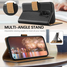 Laden Sie das Bild in den Galerie-Viewer, HOOMIL Handyhülle für Xiaomi Redmi Note 9 Hülle, Premium PU Leder Flip Case Schutzhülle für Xiaomi Redmi Note 9 Tasche, Schwarz