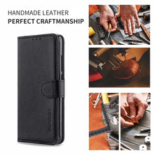 Laden Sie das Bild in den Galerie-Viewer, FMPCUON Handyhülle Kompatibel mit Samsung Galaxy A70 Hülle Leder PU Leder Tasche,Flip Case Lederhülle Handyhülle Etui Handytasche Schutzhülle für Galaxy A70,Schwarz