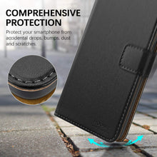 Laden Sie das Bild in den Galerie-Viewer, HOOMIL Handyhülle für Samsung Galaxy A21S Hülle, Premium PU Leder Flip Case Schutzhülle für Samsung Galaxy A21S Tasche, Schwarz