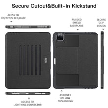 Laden Sie das Bild in den Galerie-Viewer, ZtotopCases Mehrfachwinkel Hülle für iPad 12.9 5th Gen 2021/,magnetisch Schutzhülle mit Stifthalter,Stoßfest Sturzfest Hülle,Automatischem Schlaf/Aufwach, für iPad Pro 12,9 Zoll 2021, Schwarz