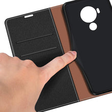 Laden Sie das Bild in den Galerie-Viewer, COODIO Handyhülle für Nokia 5.4 Handy Hülle, Nokia 5.4 Hülle Leder Handytasche für Nokia 5.4 Klapphülle Tasche, Schwarz