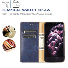 Laden Sie das Bild in den Galerie-Viewer, FANFO® Hülle für Oppo A53s/Oppo A53 2020 HandyHülle, Premium Folio PU/TPU Leder Tasche Magnetverschlüsse Schutzhülle Flip Wallet Klapphülle Book Style Case Cover, Schwarz
