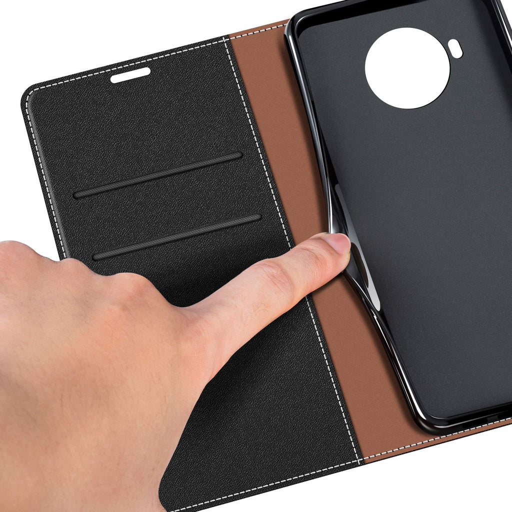 COODIO Handyhülle für Nokia 8.3 5G Handy Hülle, Nokia 8.3 5G Hülle Leder Handytasche für Nokia 8.3 5G Klapphülle Tasche, Schwarz