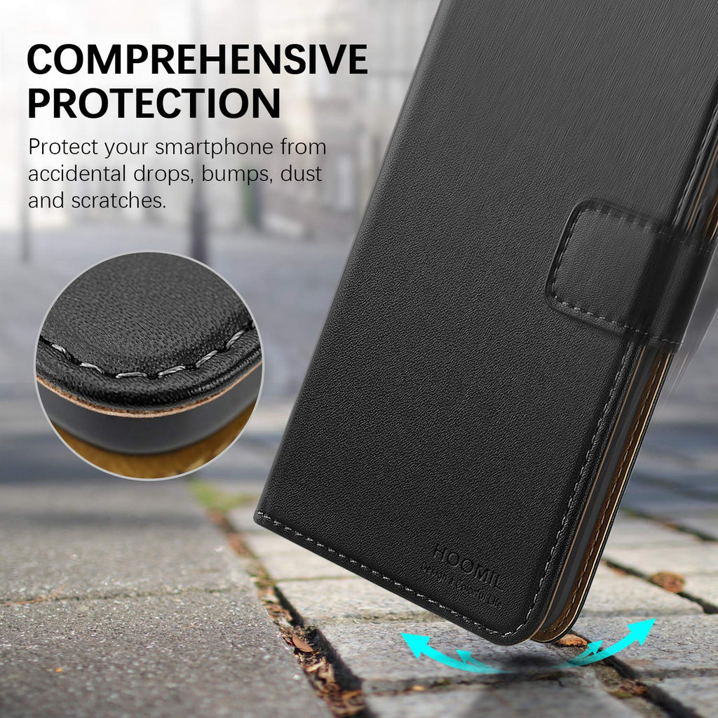 HOOMIL für Samsung Galaxy S20 FE Hülle, Premium Leder Flip Case Handyhülle für Samsung S20 FE Hülle (Schwarz)