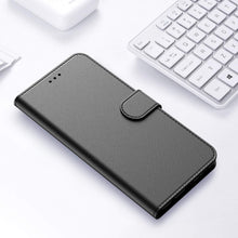 Laden Sie das Bild in den Galerie-Viewer, AURSTORE Handyhülle Kompatibel Mit Samsung Galaxy A12 / M12 Hülle, Premium PU Leder Schutzhülle Abdeckung, Magnetverschluss,Tasche Flip Case Brieftasche Etui für (Samsung A12/M12, Schwarz Book)