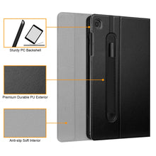 Laden Sie das Bild in den Galerie-Viewer, Fintie Tastatur Hülle für Samsung Galaxy Tab S6 Lite 10,4 SM-P610/ P615 2020 mit Stifthalter - Ultradünn Keyboard Case mit magnetisch Abnehmbarer drahtloser Deutscher Tastatur, Schwarz