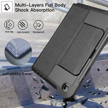 Laden Sie das Bild in den Galerie-Viewer, ZtotopCase Hülle für Samsung Galaxy Tab A7 10.4 2020, Mehrfachwinkel Schutzhülle, Mit Stoßfest Sturzfest, Automatischem Schlaf/Aufwach,für Samsung Tab A7 10.4 2020 Tablette, Schwarz