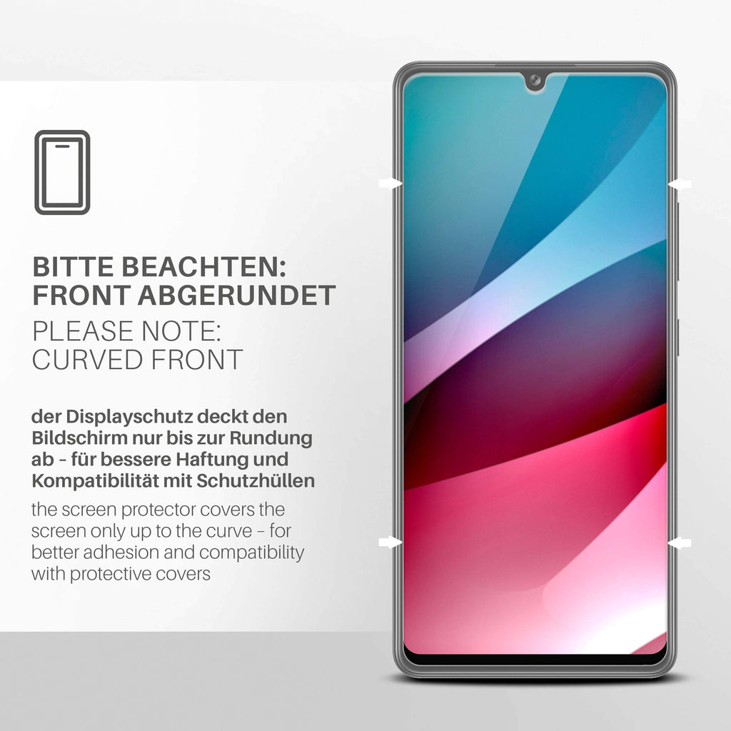moex Panzerglas kompatibel mit Samsung Galaxy A42 5G - Schutzfolie aus Glas, bruchsichere Displayschutz Folie, Crystal Clear Panzerglasfolie, 2X Stück