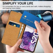 Laden Sie das Bild in den Galerie-Viewer, HOOMIL Handyhülle für Samsung Galaxy S20 Plus Hülle Leder Tasche Flip Case Schutzhülle Kompatibel mit Samsung S20 Plus Hülle Schwarz