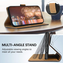 Laden Sie das Bild in den Galerie-Viewer, HOOMIL Handyhülle für Samsung Galaxy A52 Hülle Leder Tasche Flip Case Schutzhülle Kompatibel mit Samsung A52 Hülle Schwarz