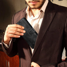 Laden Sie das Bild in den Galerie-Viewer, LeYi Hülle für Xiaomi Redmi 9C / 9C PU Leder Handyhülle Stoßfest Wallet Etui Magnet Schutzhülle Tasche Slim Silikon Soft Cover Bumper TPU Case für Handy Redmi 9C Matt Schwarz