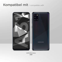 Laden Sie das Bild in den Galerie-Viewer, moex Panzerglas kompatibel mit Samsung Galaxy A31 - Schutzfolie aus Glas, bruchsichere Displayschutz Folie, Crystal Clear Panzerglasfolie