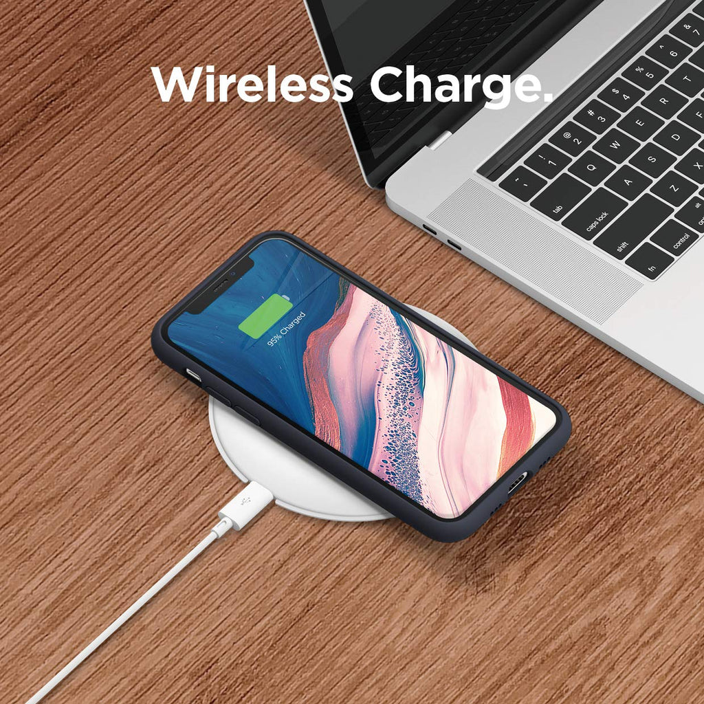elago Liquid Silicone Case Kompatibel mit iPhone 11 Pro Max Hülle (6,5"), Silikon Handyhülle, Rundumschutz : 3-Layer Schutzhülle (Schwarz)