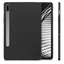 Laden Sie das Bild in den Galerie-Viewer, kwmobile Hülle kompatibel mit Samsung Galaxy Tab S7 - Silikon Tablet Cover Case Schutzhülle Schwarz matt