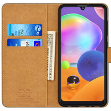 Laden Sie das Bild in den Galerie-Viewer, HOOMIL Handyhülle für Samsung Galaxy A31 Hülle, Premium PU Leder Flip Case Schutzhülle für Samsung Galaxy A31 Tasche, Schwarz