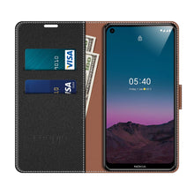 Laden Sie das Bild in den Galerie-Viewer, COODIO Handyhülle für Nokia 5.4 Handy Hülle, Nokia 5.4 Hülle Leder Handytasche für Nokia 5.4 Klapphülle Tasche, Schwarz