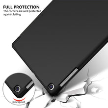 Laden Sie das Bild in den Galerie-Viewer, IVSO Samsung Galaxy Tab S5e Hülle, Galaxy Tab S5e Schutzhülle, Samsung Tab S5e Case, Hochwertiges PU mit Standfunktion Geeignet für Samsung Galaxy Tab S5e T720/T725 10.5 Zoll, Schwarz