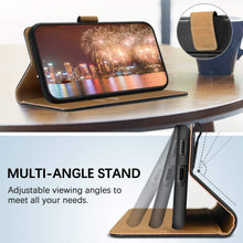 Laden Sie das Bild in den Galerie-Viewer, HOOMIL Handyhülle für Samsung Galaxy S21 Hülle Leder Tasche Flip Case Schutzhülle Kompatibel mit Samsung S21 Hülle Schwarz
