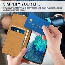 Laden Sie das Bild in den Galerie-Viewer, HOOMIL für Samsung Galaxy S20 FE Hülle, Premium Leder Flip Case Handyhülle für Samsung S20 FE Hülle (Schwarz)