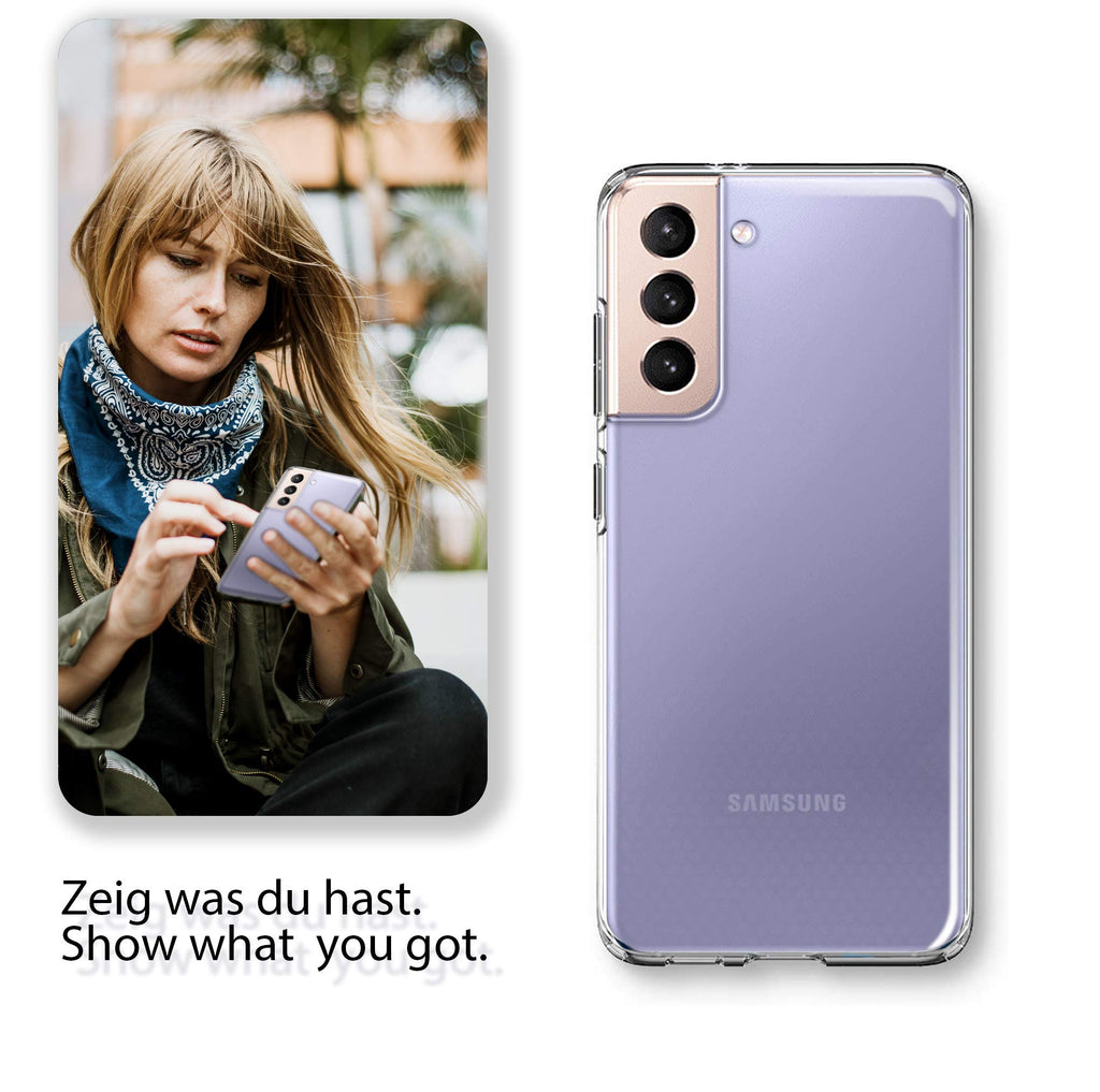 vau SoftGrip Case kompatibel mit Samsung Galaxy S21 Plus (6.7") – Hülle weich dünn transparent durchsichtig klar Handyhülle aus Silikon