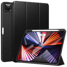 Laden Sie das Bild in den Galerie-Viewer, ZtotopCases Hülle für iPad Pro 11 2021, Ultradünne Soft TPU Rückseite Abdeckung Schutzhülle mit Pencilhalter, Auto Schlaf /Aufwach, für Neu 2021 iPad Pro 11 Zoll 3. Generation, Schwarz