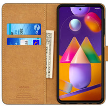 Laden Sie das Bild in den Galerie-Viewer, HOOMIL Handyhülle für Samsung Galaxy M31S Hülle, Premium PU Leder Flip Case Schutzhülle für Samsung Galaxy M31S Tasche (Schwarz)