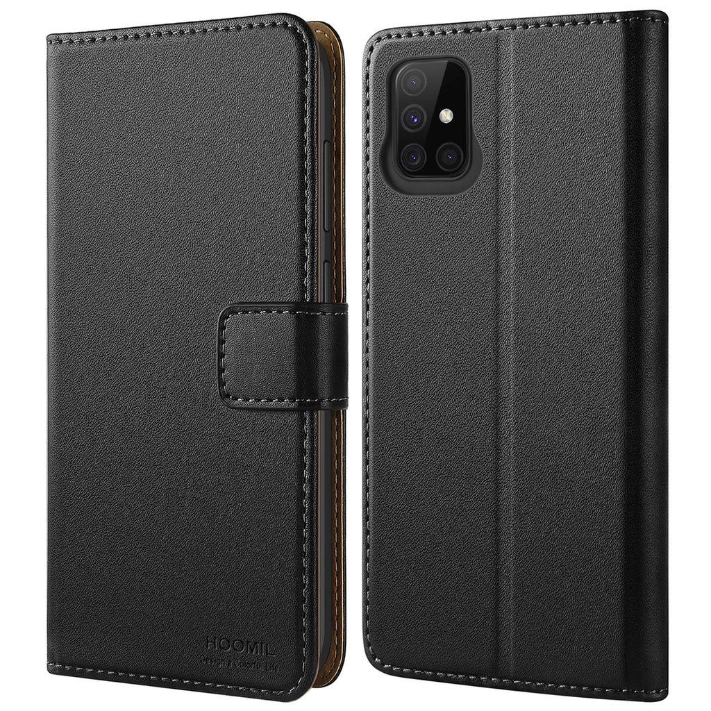 HOOMIL Handyhülle Kompatibel mit Samsung Galaxy A51 Hülle, Schwarz