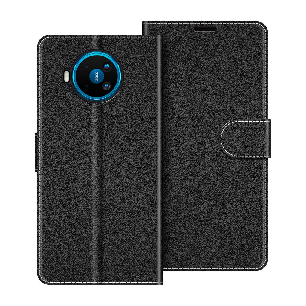 COODIO Handyhülle für Nokia 8.3 5G Handy Hülle, Nokia 8.3 5G Hülle Leder Handytasche für Nokia 8.3 5G Klapphülle Tasche, Schwarz