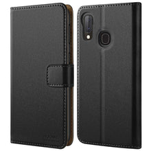 Laden Sie das Bild in den Galerie-Viewer, HOOMIL Handyhülle für Samsung Galaxy A20e Hülle Leder Tasche Flip Case Schutzhülle Kompatibel mit Samsung A20e Hülle Schwarz