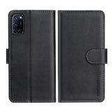 FMPCUON Hülle Case Kompatibel mit Oppo A52 / Oppo A72 / Oppo A92 - Premium PU Leder Brieftasche Handyhülle - Handy Lederhülle Cover Schutzhülle Etui Tasche Book Klapp Style Handytasche, Schwarz