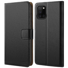 Laden Sie das Bild in den Galerie-Viewer, HOOMIL Handyhülle für Samsung Galaxy A31 Hülle, Premium PU Leder Flip Case Schutzhülle für Samsung Galaxy A31 Tasche, Schwarz