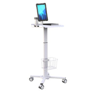 B2Bworkplace Workstation, Samsung Galaxy Tab A7 Lite, Rollständer weiß
