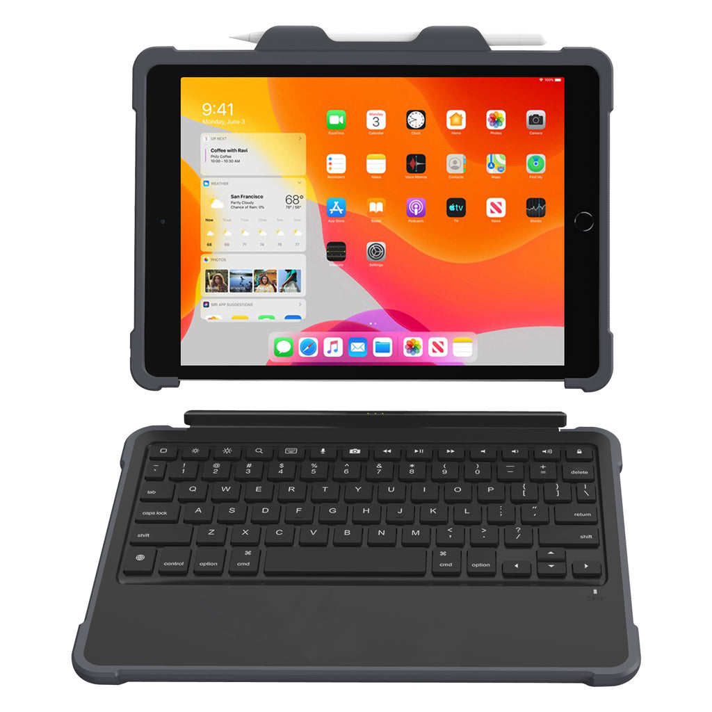 B2Bworkplace Tastatur-Hülle ULTRA RUGGED, Apple iPad 10.2" (8. Generation), Projektgeschäft Ausführung