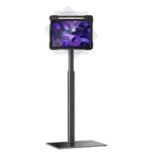 Laden Sie das Bild in den Galerie-Viewer, B2Bworkplace Bodenständer kompatibel mit Apple iPad Air 11" (6./5./4. Generation) - Tablethalterung mit abnehmbarer Schutzhülle - höhenverstellbar &amp; drehbar