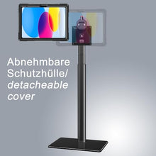 Laden Sie das Bild in den Galerie-Viewer, B2Bworkplace Bodenständer kompatibel mit Apple iPad 10,9" iPad (10. Generation) - Tablethalterung mit Abnehmbarer Schutzhülle - höhenverstellbar &amp; drehbar