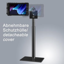 Laden Sie das Bild in den Galerie-Viewer, B2Bworkplace Bodenständer kompatibel mit Samsung Galaxy Tab Active 5 - Tablethalterung mit Abnehmbarer Schutzhülle - höhenverstellbar &amp; drehbar