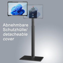 Laden Sie das Bild in den Galerie-Viewer, B2Bworkplace Bodenständer kompatibel mit Microsoft Surface Pro 9 - Tablethalterung mit Abnehmbarer Schutzhülle - höhenverstellbar &amp; drehbar