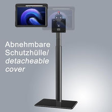 Laden Sie das Bild in den Galerie-Viewer, B2Bworkplace Bodenständer kompatibel mit Xiaomi Pad 6 - Tablethalterung mit Abnehmbarer Schutzhülle - höhenverstellbar &amp; drehbar