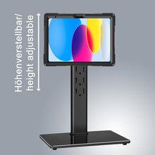 Laden Sie das Bild in den Galerie-Viewer, B2Bworkplace Tischständer kompatibel mit Apple iPad 10,9&quot; iPad (10. Generation) - Tablethalterung mit Abnehmbarer Schutzhülle - höhenverstellbar &amp; drehbar