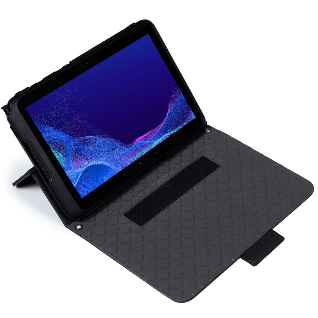 B2Bworkplace Tablet Hülle kompatibel mit Samsung Galaxy Tab Active 4 Pro - Tasche in Umweltfreundlichem Design mit Aufstellfunktion