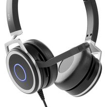 Laden Sie das Bild in den Galerie-Viewer, PC Headset Kopfhörer Bluetooth kabelgebunden - Mikrofon mit Geräuschunterdrückung, Microsoft Teams optimiert, Anrufsteuerung, Status-LED, Zoom &amp; Skype for Business