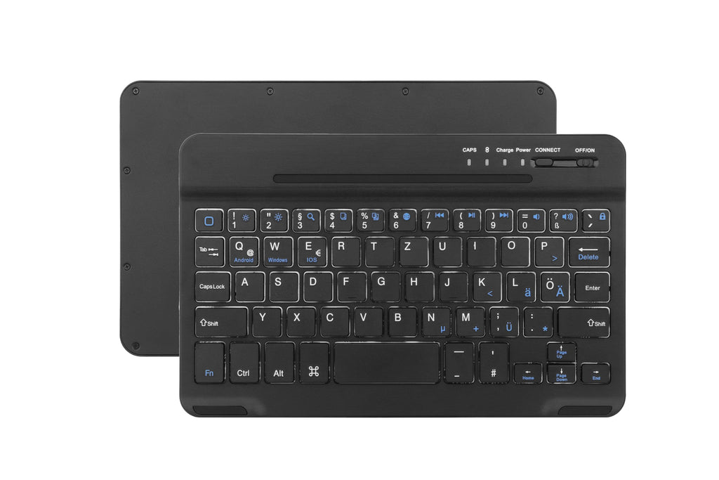 B2Bworkplace Bluetooth Tastatur kompatibel mit Samsung Galaxy Tab Active 3 und Active 5 - kleine 8 Zoll Größe