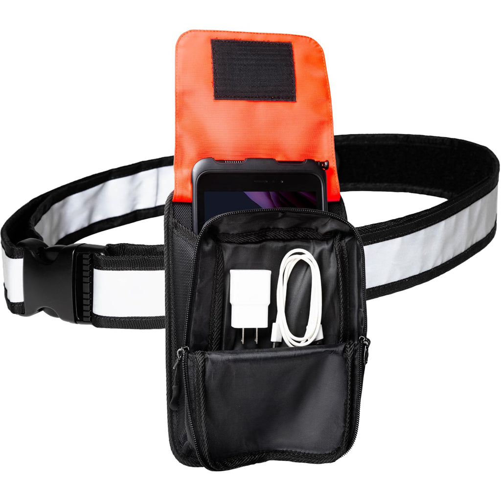 B2Bworkplace Holster Gürteltasche - 8 Zoll große Tablet Tasche Kompatibel mit Samsung Galaxy Tab Active 3 und Active 5 - inkl. Bluetooth Tastatur