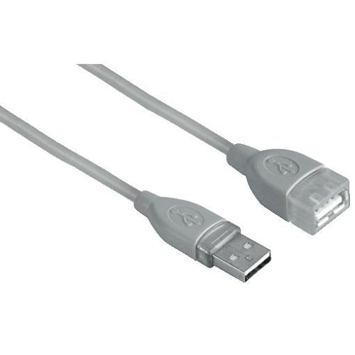 Hama USB-Verlängerungskabel (USB-A <-> USB-A-Kupplung) grau, 3m