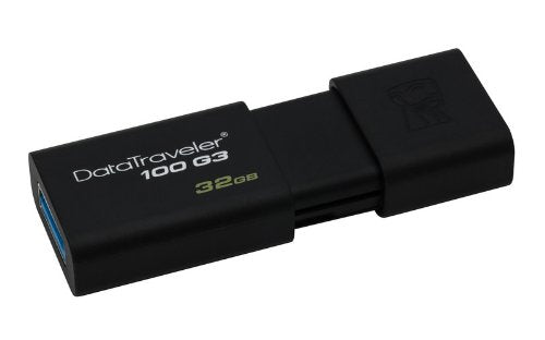 Kingston DT100G3/32GB DataTraveler 100 G3, USB 3.0, 3.1 Flash Drive, 32 GB, schwarz