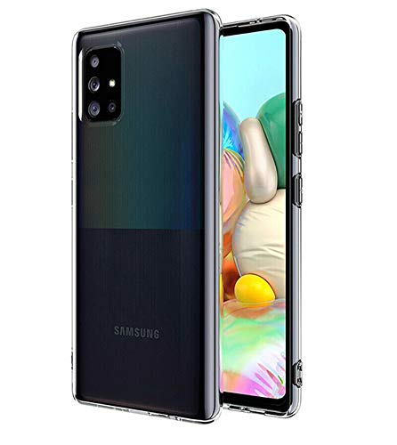 Suncase Transparent Silikon Hülle kompatibel mit Samsung Galaxy M51 - Stoßfest Klar Flexibel Durchsichtige TPU Case Handyhülle Schutzhülle