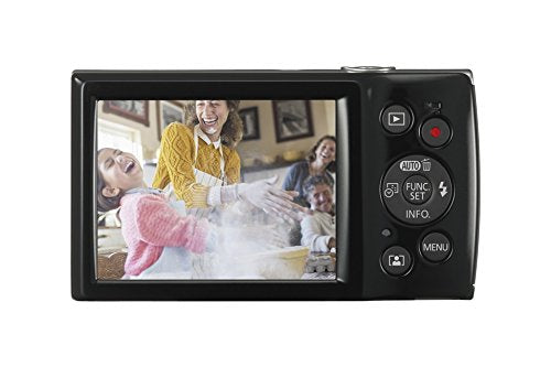 Canon IXUS 185 Digitalkamera (20 MP, DIGIC 4+, 8x optischer Zoom, 6,8cm (2,7 Zoll) LCD, Display, Smart Auto, HD Movies, USB, 720p) Kamera digital, schwarz
