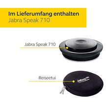 Laden Sie das Bild in den Galerie-Viewer, Jabra Speak 710 Konferenzlautsprecher – Microsoft zertifizierter tragbarer Lautsprecher mit Bluetooth Adapter und USB-Anschluss – Für Laptop, Smartphone und Tablet